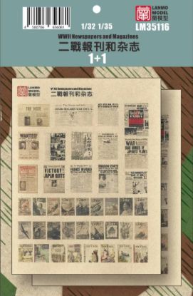 Picture of 1/35 WWII Newspapers and Magazines (1+1 Set) – Lanmo LM35116