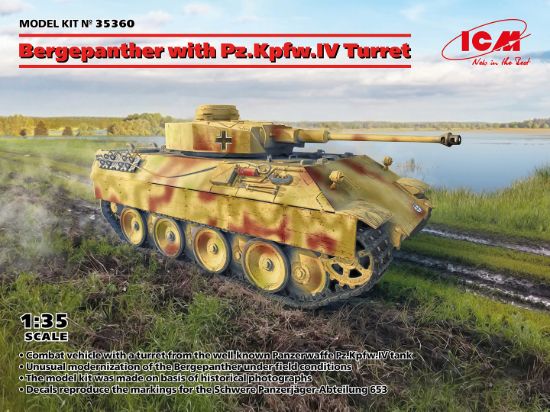 Picture of 1/35 Bergepanther with Pz.Kpfw.IV Turret - ICM 35360