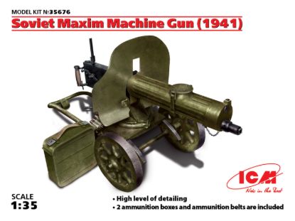 Picture of 1/35 Soviet Maxim Machine Gun (1941) - ICM 35676