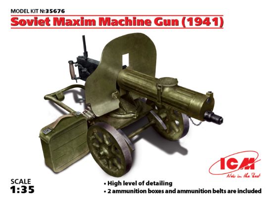 Picture of 1/35 Soviet Maxim Machine Gun (1941) - ICM 35676