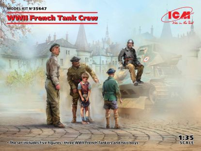 Picture of 1/35 WWII French Tank Crew (5 figures) - ICM 35647