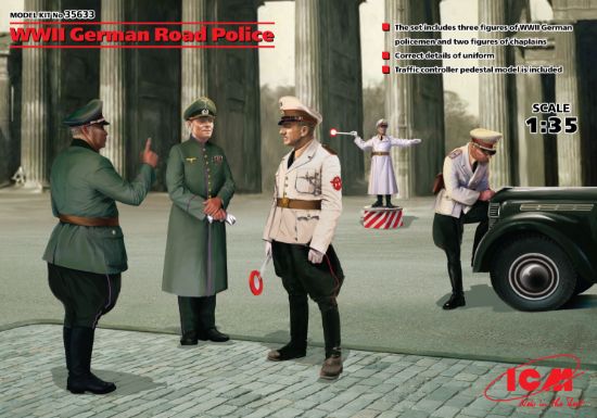 Picture of 1/35 WWII German Road Police (5 figures) - ICM 35633