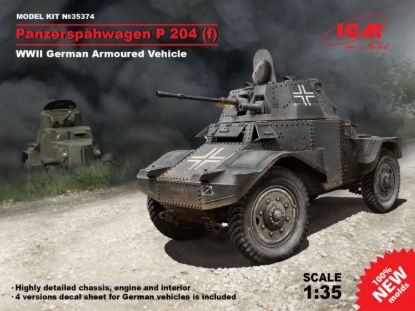 Picture of 1/35 Panzerspähwagen P 204 (f), WWII German Armoured Vehicle - ICM 35374