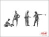 Picture of 1/35 German Patrol (1939-1942) (4 figures - 1 officer, 2 soldiers, 1 civilian) - ICM 35561