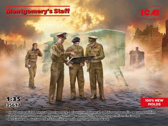 Picture of 1/35 Montgomerys Staff (100% new molds) - ICM 35617