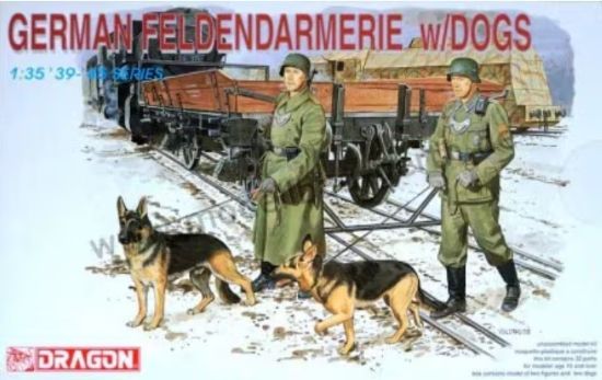 Picture of 1/35 German Feldgendarmerie W/Dogs - Dragon 6098