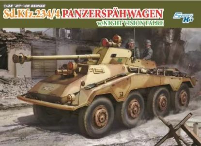 Picture of 1/35 Sd.Kfz.234/4 PANZERSPÄHWAGEN w/NIGHT VISION FALKE (SMART KIT) - Dragon 6836