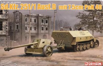 Picture of 1/35 Sd.Kfz.251/1 Ausf.D mit 7.5cm PaK 40 (2 IN 1) - Dragon 6664