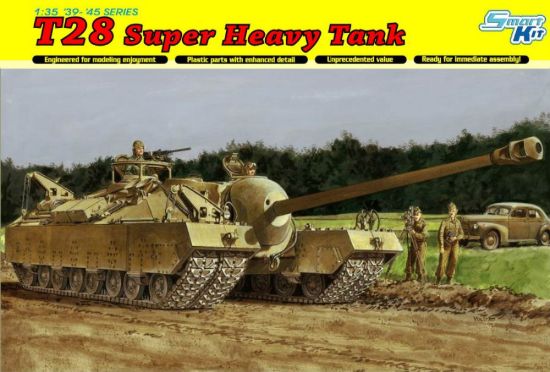 Picture of 1/35 T28 SUPER HEAVY TANK (SMART KIT) - Dragon 6750