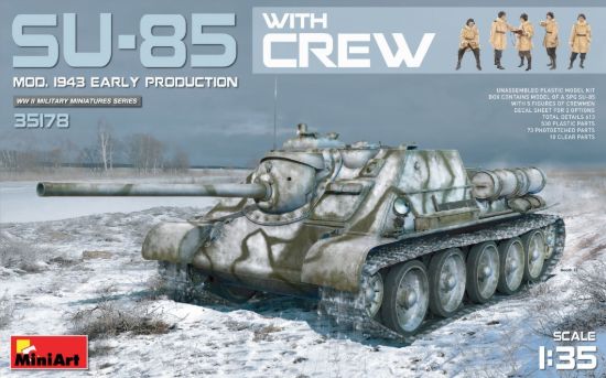 Picture of 1/35 SU-85 Mod. 1943 (Early Production) w/Crew - MiniArt 35178
