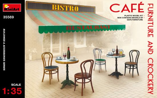 Picture of 1/35 Cafe Furniture & Crockery - MiniArt 35569