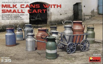 Picture of 1/35 Milk Cans with Small Cart - MiniArt 35580