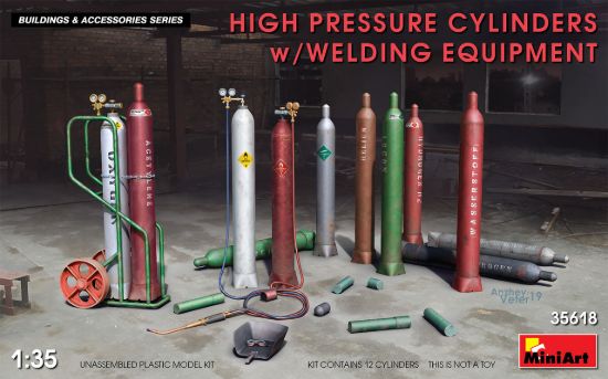 Picture of 1/35 High Pressure Cylinders w/Welding Equipment - MiniArt 35618