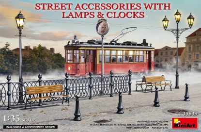 Picture of 1/35 STREET ACCESSORIES WITH LAMPS & CLOCKS - MiniArt 35639