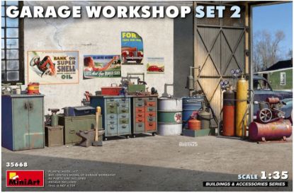 Picture of 1/35 Garage Workshop Set  #2 - MiniArt 35668