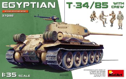 Picture of 1/35 Egyptian T-34/85 w/crew - MiniArt 37098