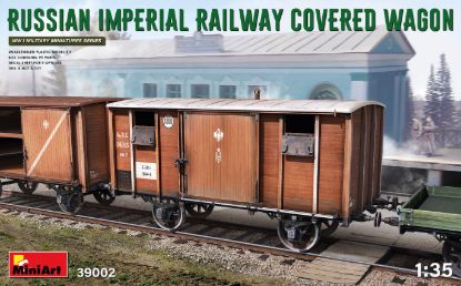 Picture of 1/35 Russian Imperial Railway Covered Wagon - MiniArt 39002