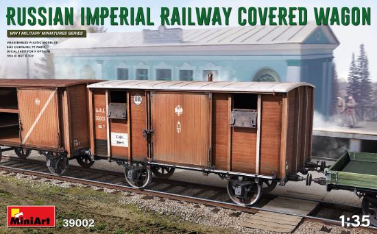 Picture of 1/35 Russian Imperial Railway Covered Wagon - MiniArt 39002