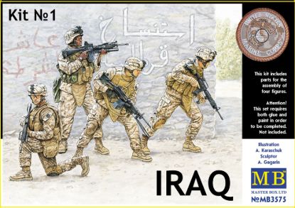 Picture of 1/35 Iraq events. Kit #1, US Marines  - Master Box 3575