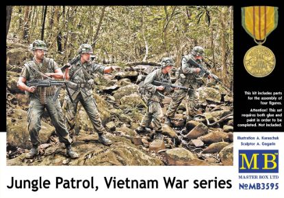 Picture of 1/35 Jungle Patrol, Vietnam War series  - Master Box 3595
