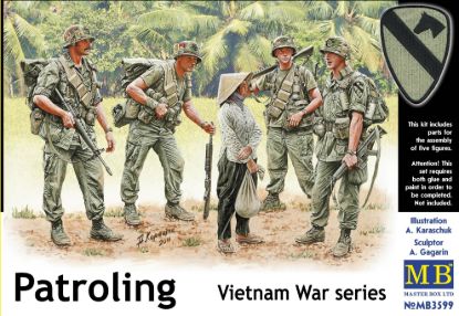 Picture of 1/35 Patroling. Vietnam War series  - Master Box 3599