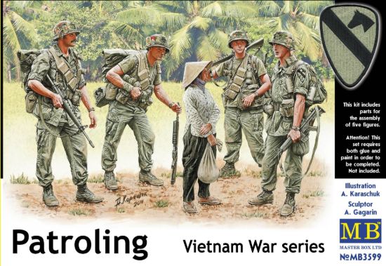 Picture of 1/35 Patroling. Vietnam War series  - Master Box 3599
