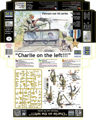 Picture of 1/35 Charlie on the left!!! Vietnam war kit series  - Master Box 35105