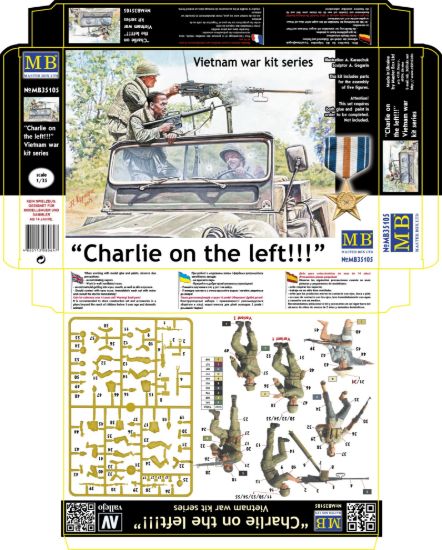 Picture of 1/35 Charlie on the left!!! Vietnam war kit series  - Master Box 35105