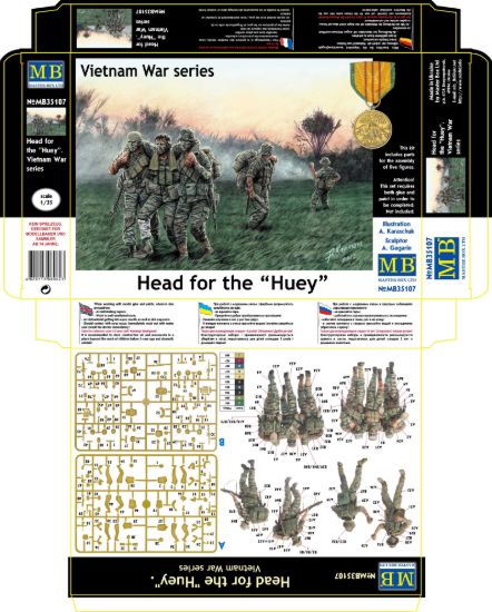 Picture of 1/35 Head for the Huey", Vietnam War series"  - Master Box 35107