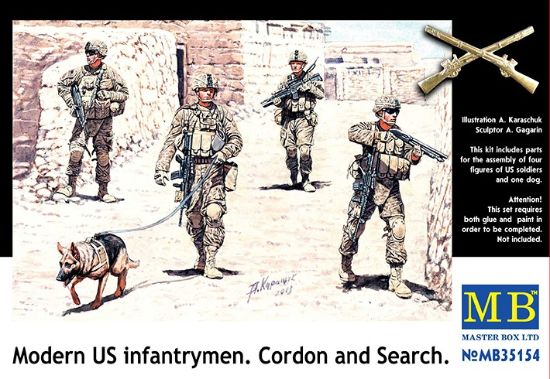 Picture of 1/35  "Modern US infantrymen. Cordon and Search" - Master Box 35154