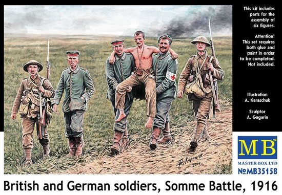 Picture of 1/35 British and German soldiers, Somme Battle, 1916  - Master Box 35158
