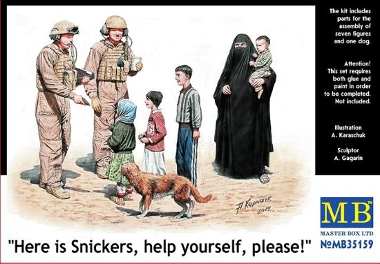 Picture of 1/35 Here is Snickers, help yourself, please!  - Master Box 35159
