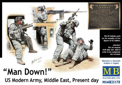 Picture of 1/35 Man Down! US Modern Army, Middle East, Present day  - Master Box 35170