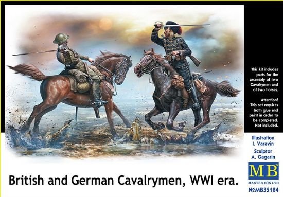 Picture of 1/35 British and German Cavalrymen, WWI era  - Master Box 35184
