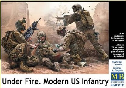 Picture of 1/35 Under Fire. Modern US Infantry  - Master Box 35193