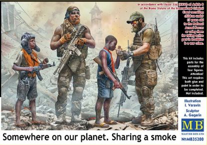 Picture of 1/35 Somewhere on our planet. Sharing a smoke  - Master Box 35200