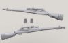 Picture of 1/35 M1D Sniper Garand set (5ea) - Legend Productions LF3D032