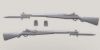 Picture of 1/35 M1 Garand w/fixed Bayonet set (5ea) - Legend Productions LF3D031