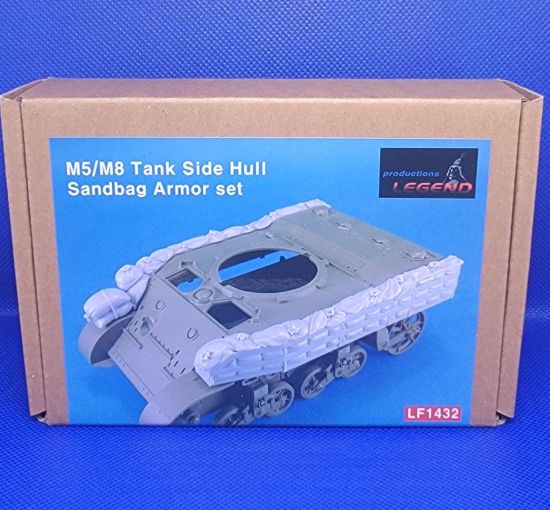 Picture of 1/35 M5/M8 Tank Side Hull Sandbag Armor set - Legend Productions LF1432