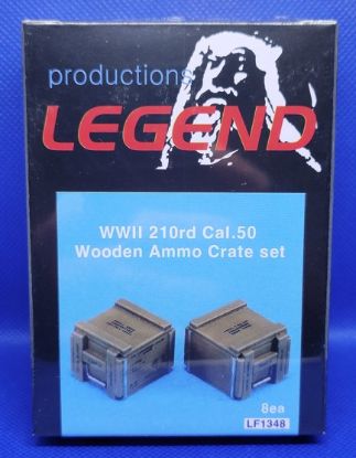 Picture of 1/35 WWII 210rd Cal.50 Wooden Ammo Crate set (8ea) - Legend Productions LF1348