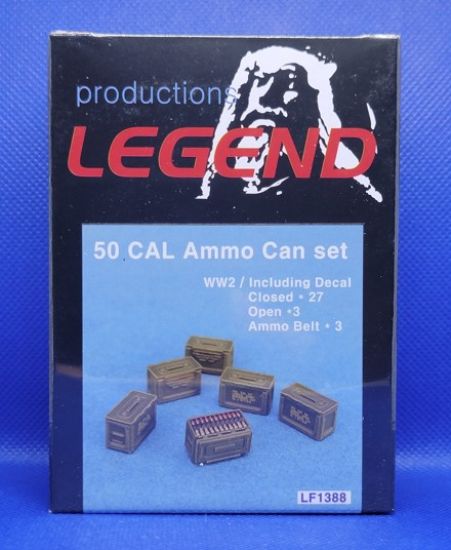 Picture of 1/35 WWII 50 CAL Ammo Box set (30ea / Including Decal) - Legend Productions LF1388