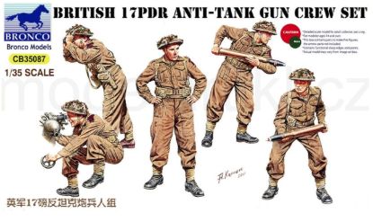 Picture of 1/35 British 17pdr Anti-Tank Gun Crew set - Bronco Model CB35087