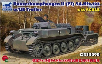 Picture of 1/35 PzKpfw. II(FI) Sd.Kfz.122 w/UE Trailer - Bronco Model CB35090