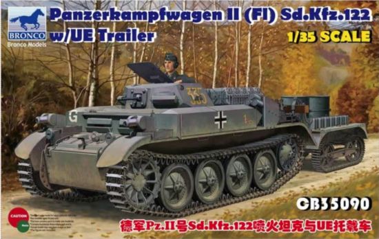 Picture of 1/35 PzKpfw. II(FI) Sd.Kfz.122 w/UE Trailer - Bronco Model CB35090