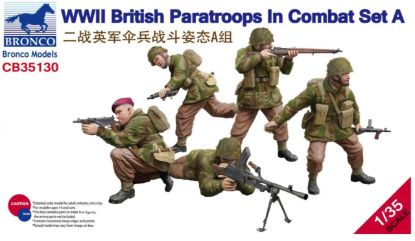 Picture of 1/35 WWII British Paratroops In Combat Set A - Bronco Model CB35130