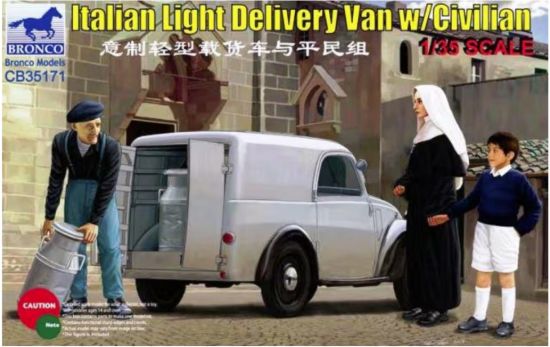 Picture of 1/35 Italian Light Delivery Van w/Civilian - Bronco Model CB35171
