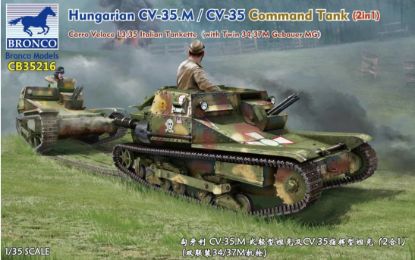 Picture of 1/35 Hungarian CV-35.M / CV-35 Command Tank ( 2in1)
Carro Veloce L3/35 Italian Tankette with Twin 34/37M Gebauer MG  - Bronco Model CB35216