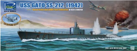 Picture of 1/200 USS Gato SS-212 Fleet Submarine 1942 - Riich Models RS20001