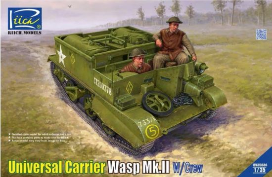 Picture of 1/35 "Wasp" Mk II Flame-Throwing Universal Carrier with crew - Riich Models RV35036