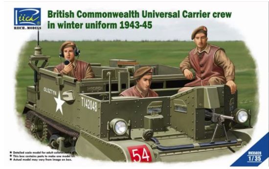 Picture of 1/35 British Commonwealth Universal Carrier crew in winter uniform 1943-1945 - Riich Models RV35028